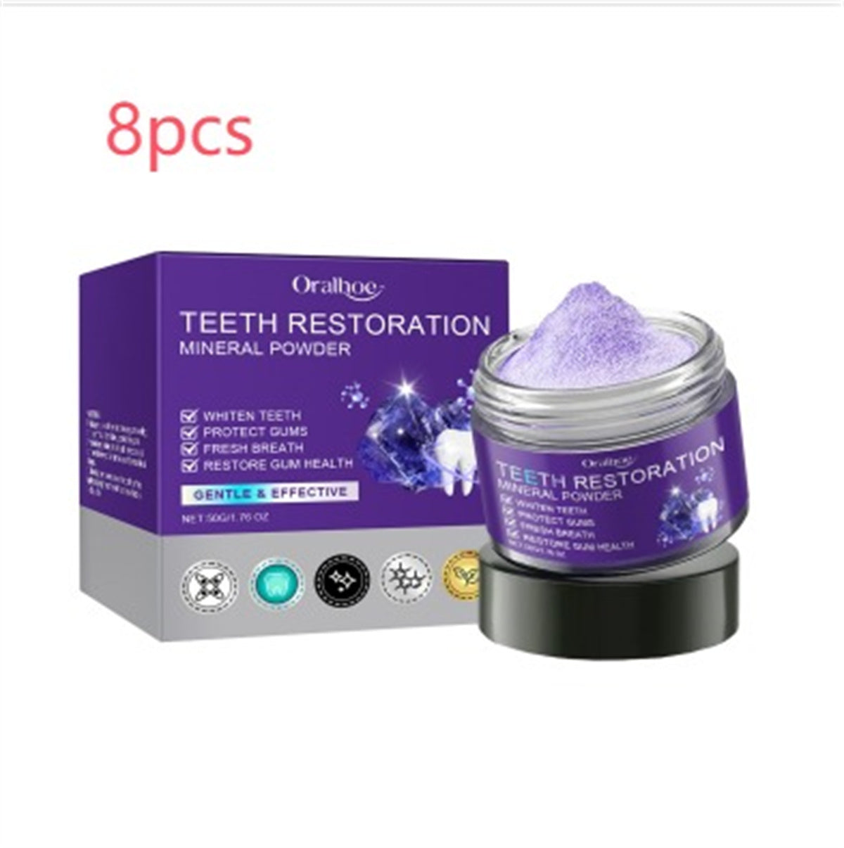 Purple Beauty Toothpowder Mild Cleaning Protection