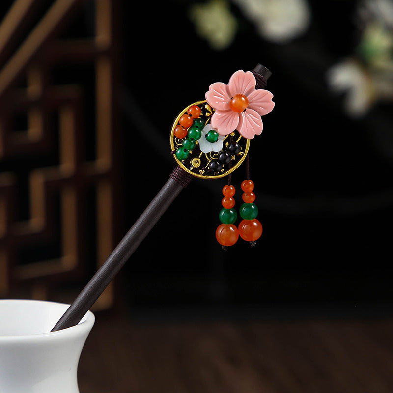 Ebony Hairpin Cheongsam Hanfu Tassel