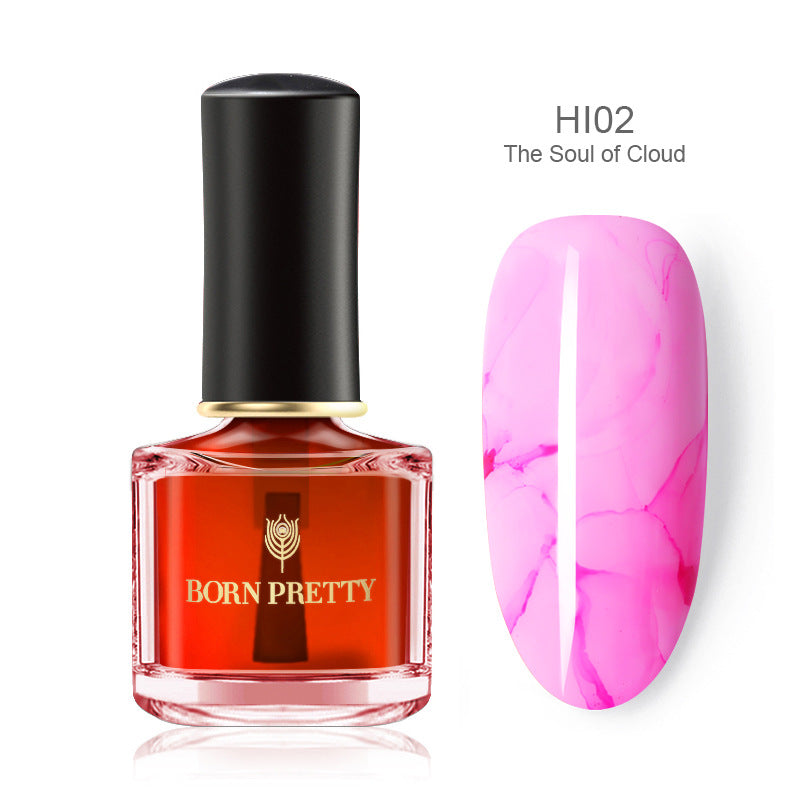 Born Pretty Marbled painted nail polish