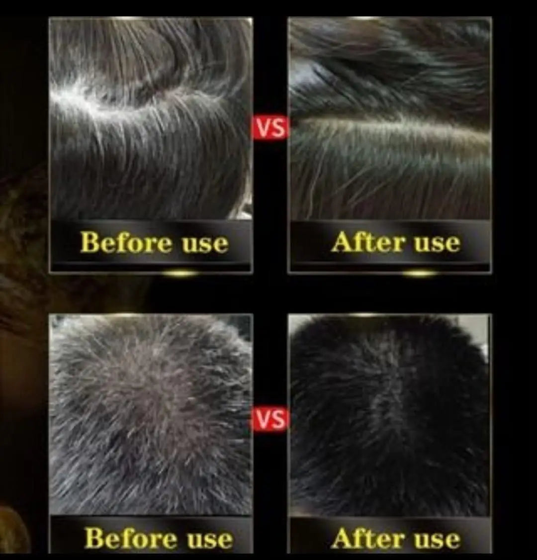 Unisex Instant Black Herbal Hair Dye Shampoo 3 In 1(100Ml) Pack Of 2