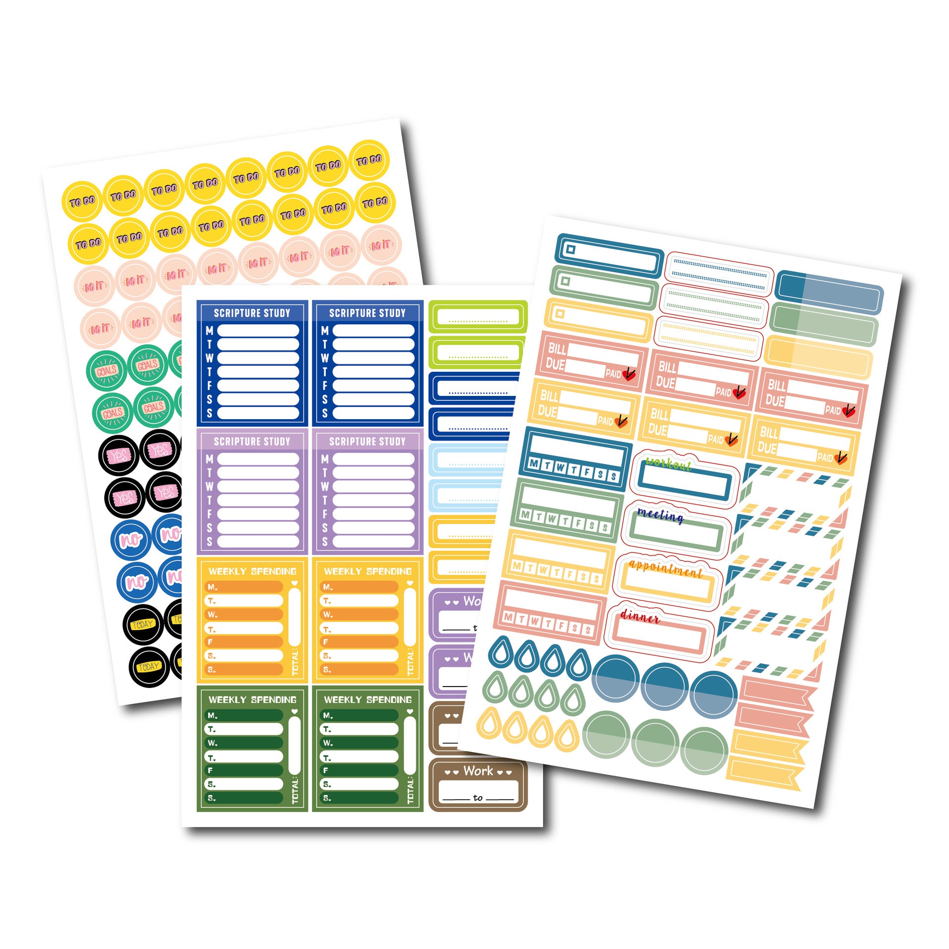 Digital Foundation Dot Manual Ledger Plan Sticker Drawing