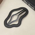 Female Leather Hollow Cloud Bangs Hair Clip