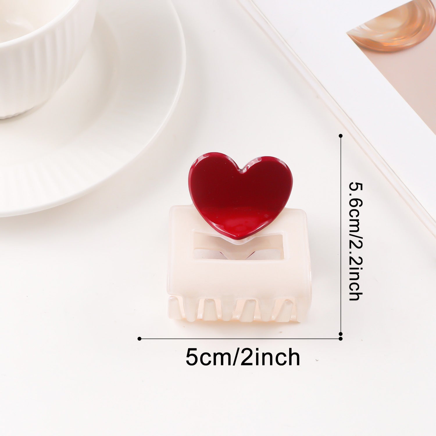Valentine's Day Heart Shaped Versatile Hair Accessory Shark Clip