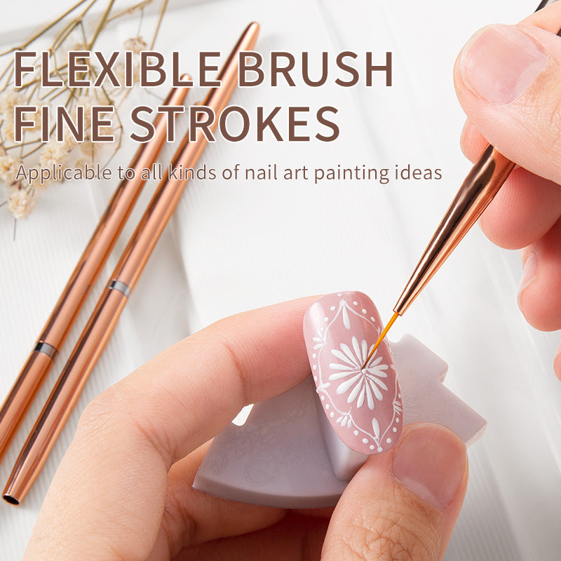 Rose Metal Penholder Nail Enhancement Set