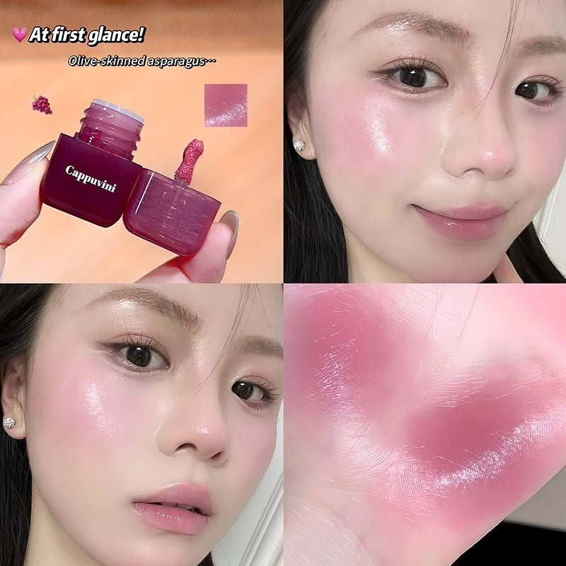 Cappuvini Mini Sweet Face Ice-Translucent Nude Moisturizing Natural Radiance Blush Liquid