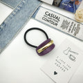 South Korea Fall And Winter Creative Niche Alloy Geometric Semi-arc Resin Hair Ring