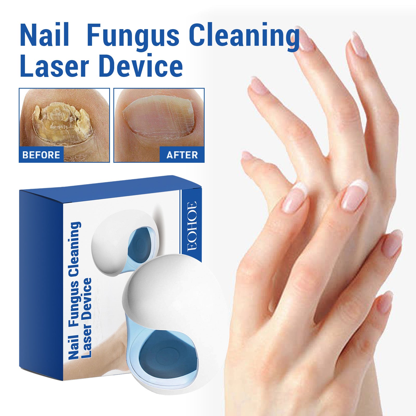 Eohoe Nail Care Phototherapy Device Gentle Cleaning
