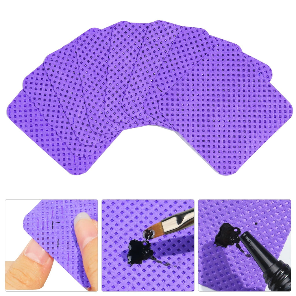 Nail Wipes Portable Home Solid Color Magic Nail Polish Removing Tissue