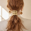 U-shaped Rough Rubber Band Round Head Rope Female High-grade Alloy