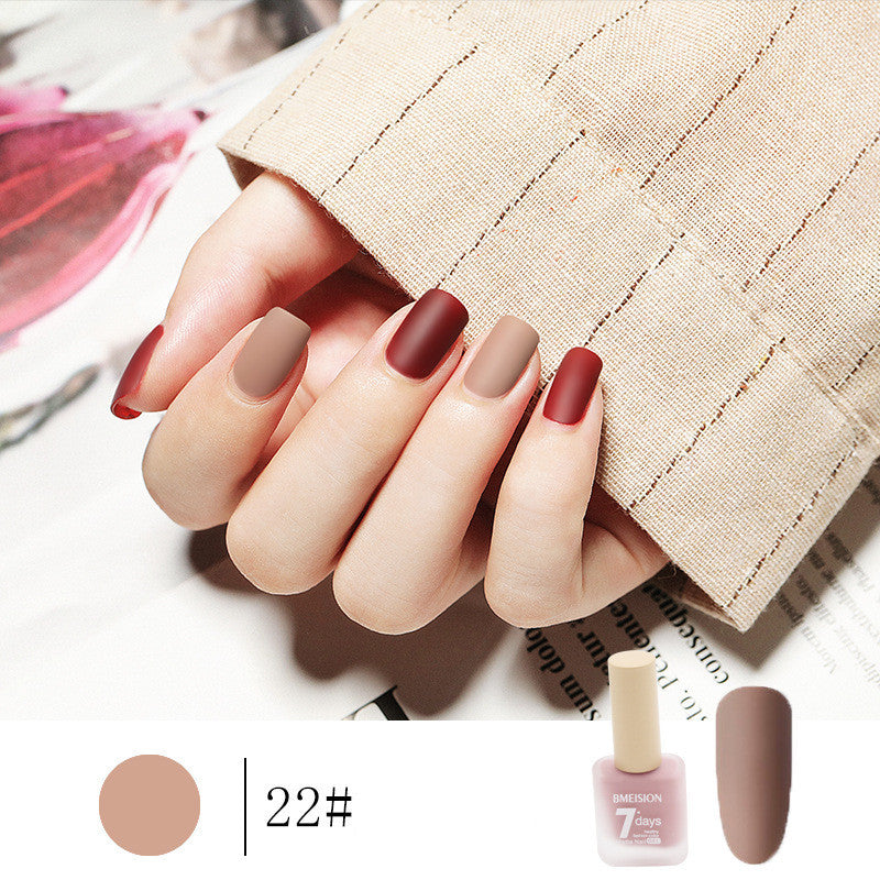 Bmision Frosted No-baking Quick-drying Nude Matte Nail Polish