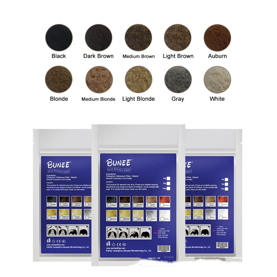 Bunee Plant Bagged Dense Hair Fiber 25g Disposable Hair Powder
