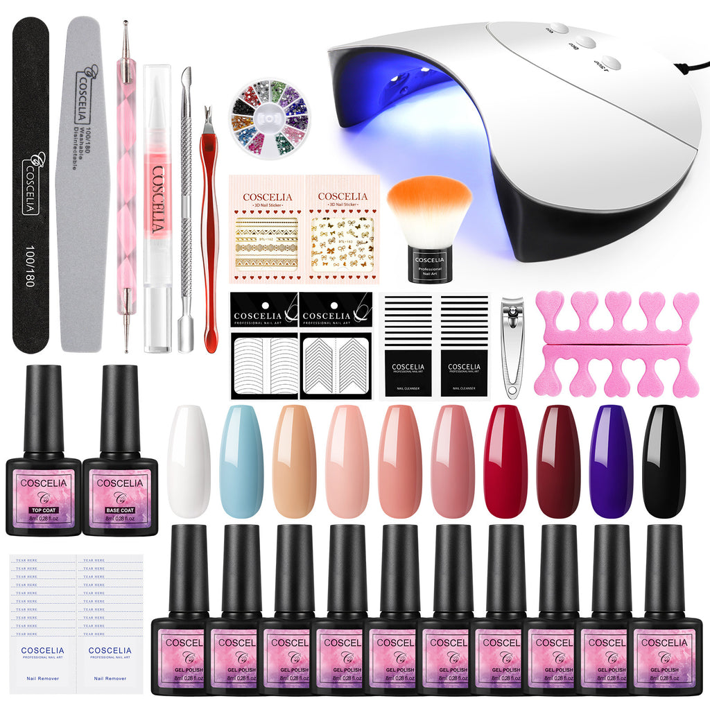 Coscelia Manicure Tool Set Nail Polish Glue Full Set