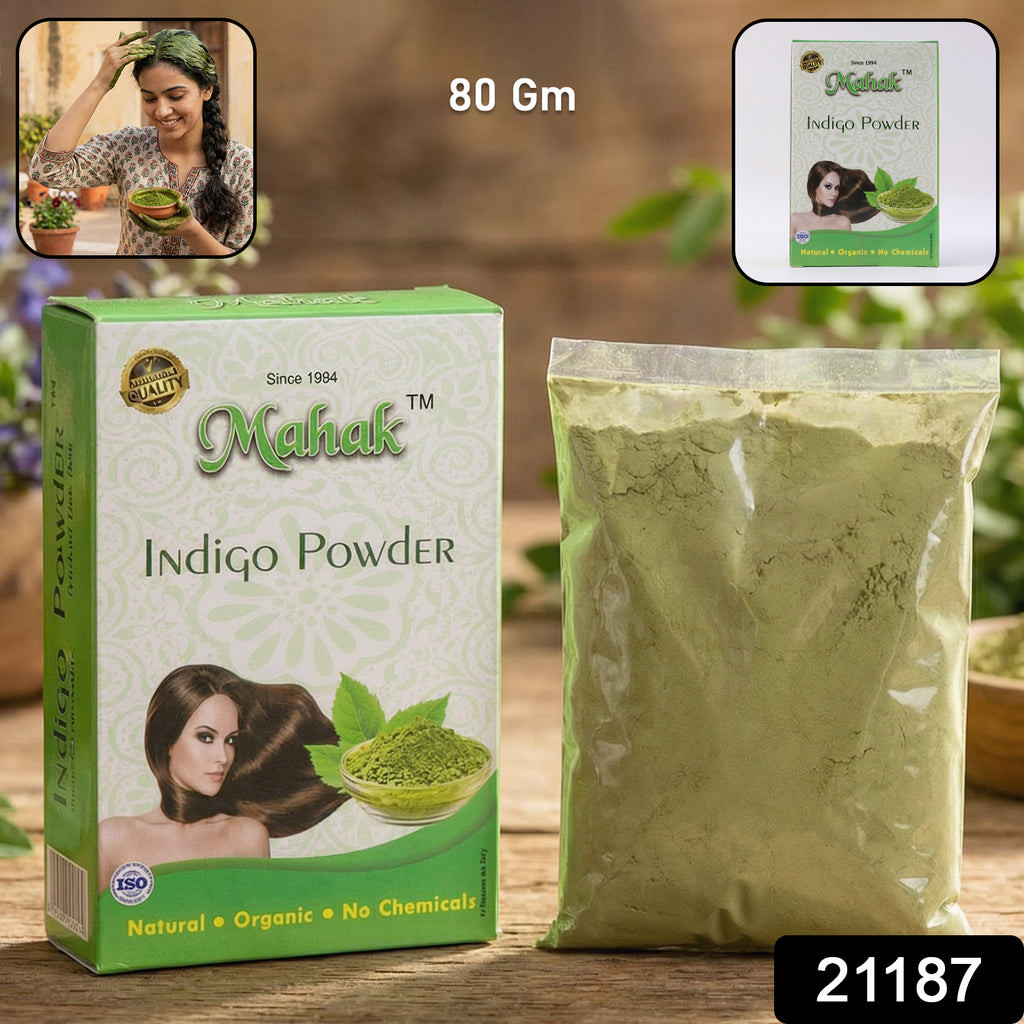 Natural Indigo Powder For Traditional Hair Care  80 Gm