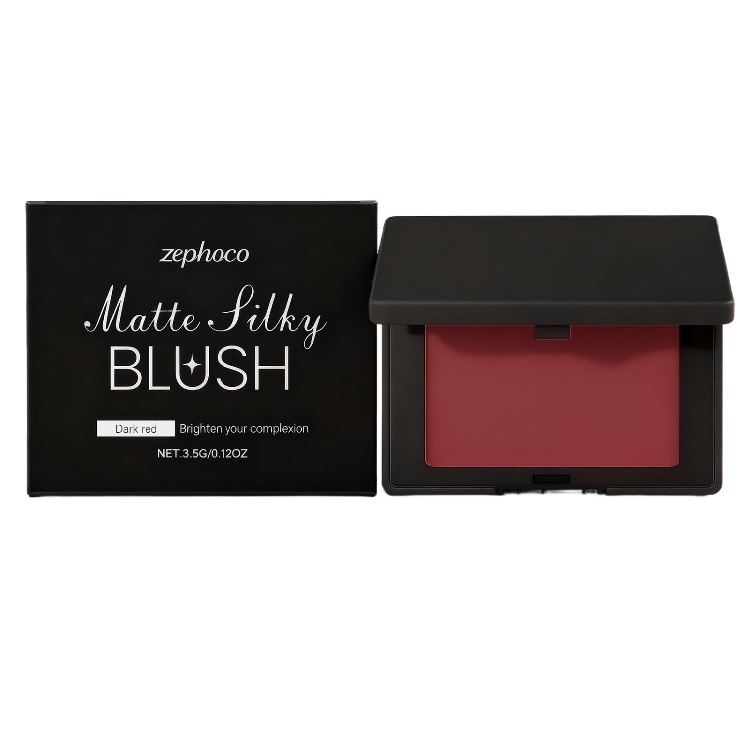 Zephoco Matte Silky Blush Dark Red