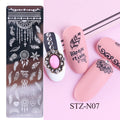 STZ-N04 Nail print small long steel plate