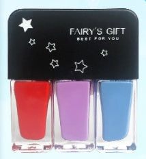 Fairy's Gifts Three-in-one DIY No-bake Tearable Sequined Nail Polish Set