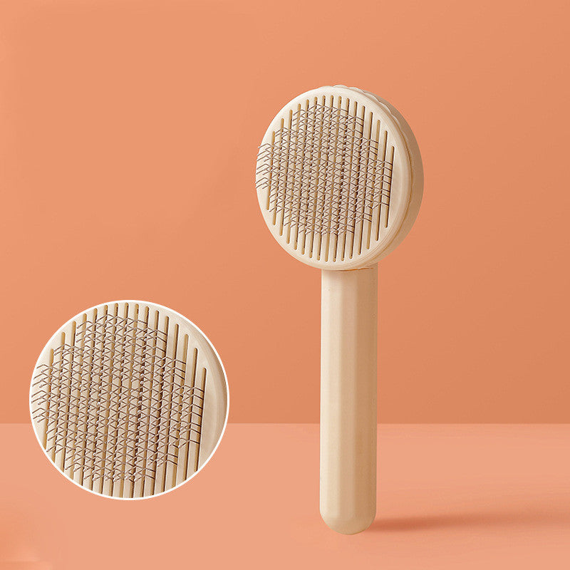 New Pet Steel Needle Comb Automatic Hair Removal Comb