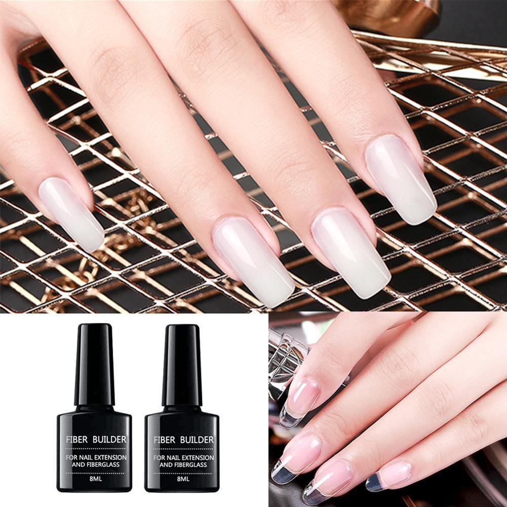 Fiber Builder extension adhesive for nail polish repair