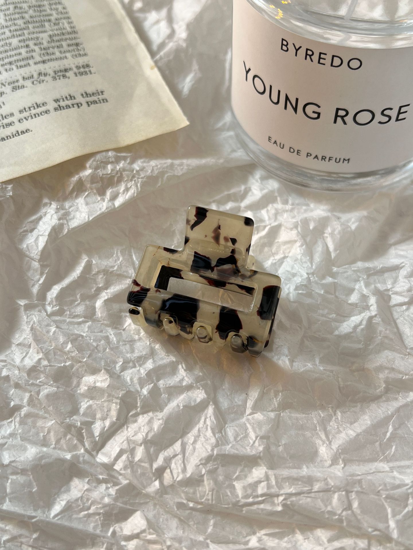 Leopard Print Checkerboard Square Small Hairclip Women
