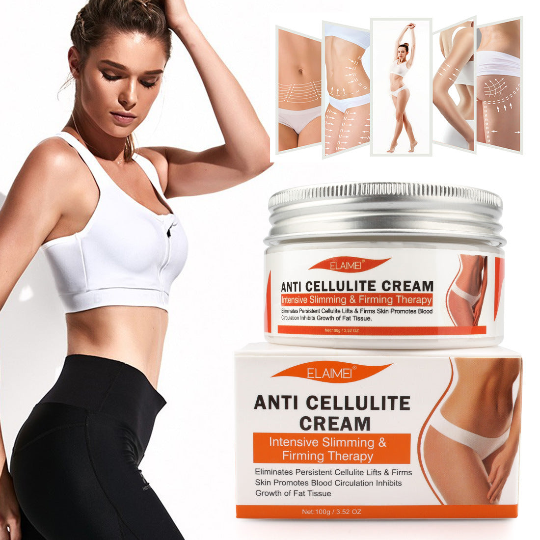 Refreshing and firming massage cream