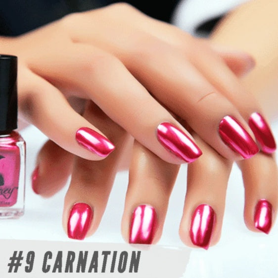 Graney New metallic color, stainless steel color, mirror silver nail polish