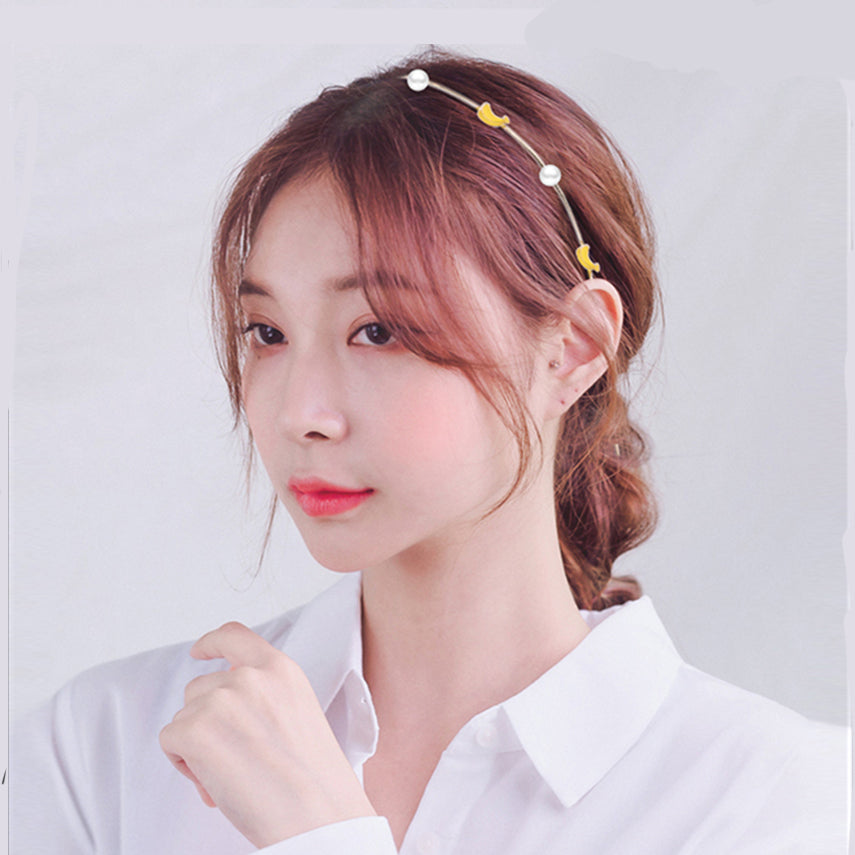 Simple forest girl with hair thin headband