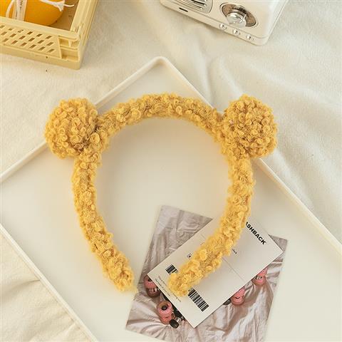 Korean Hair Ball Headband Plush Headband Cute Hair Accessories Net Red Headwear
