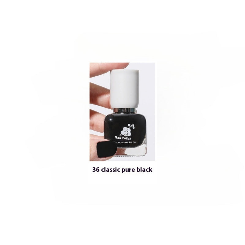 Wutering Water-based Quick-drying Baking-free Long-lasting Tearable Popular Color White Fragrance-retaining Nail Polish