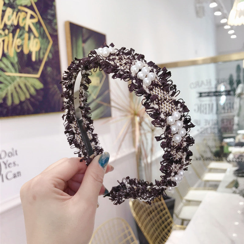 Simple Raw Edging, Beading, Thin Edging, Light Board, Hair Hoop, Headband, Pressing Hair, Lady