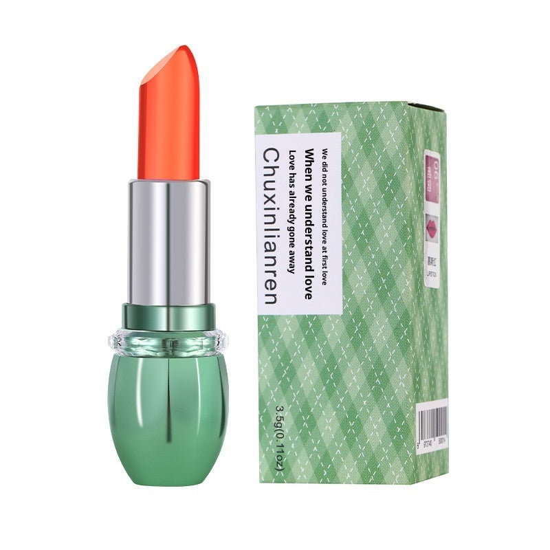 Initial Heart Lovers Cross-border Aloe Lipstick Color Changing Lip Balm Nourishing Moisturizing