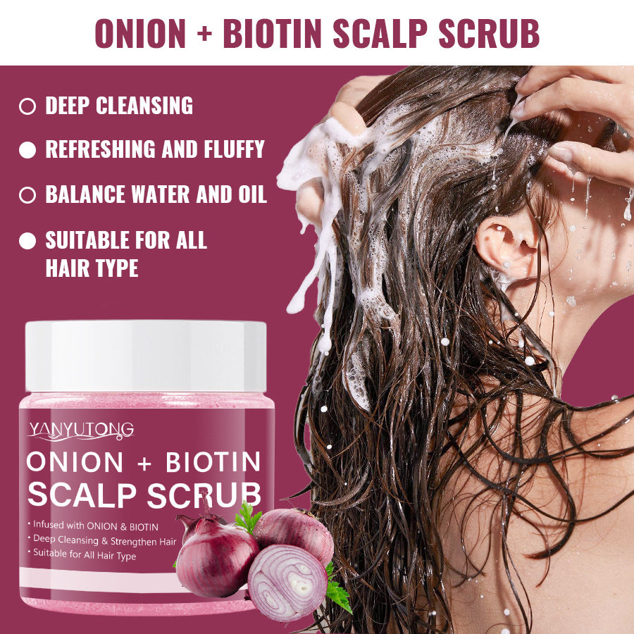 Yanyutong Onion Biotin Shampoo Facial Scrub Moisturizing