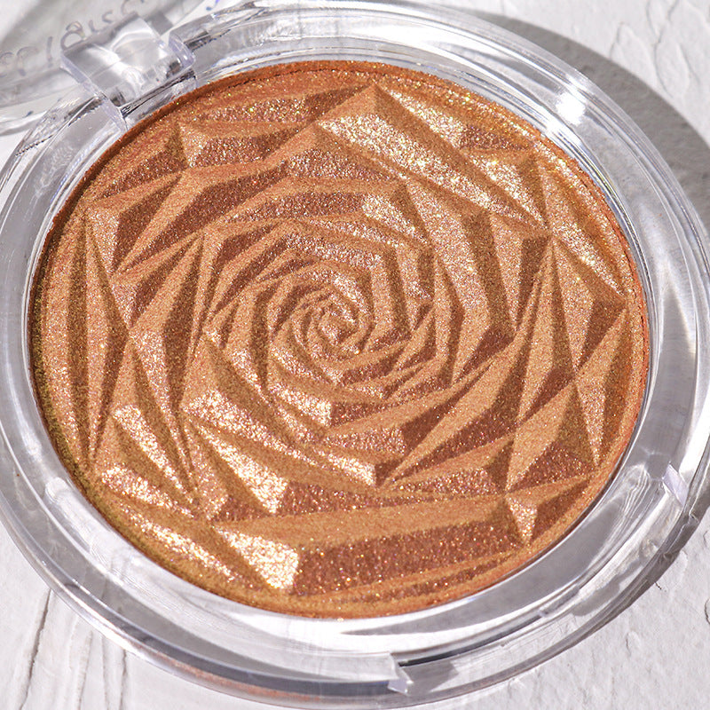 Rose Diamond Highlighter Powder Blush Trimming Palette To Brighten Glitter