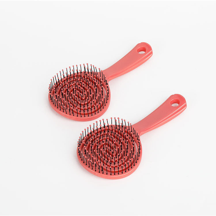 Hollow Wet And Dry Straight Hair Curls Portable Round Lollipop Massage Comb