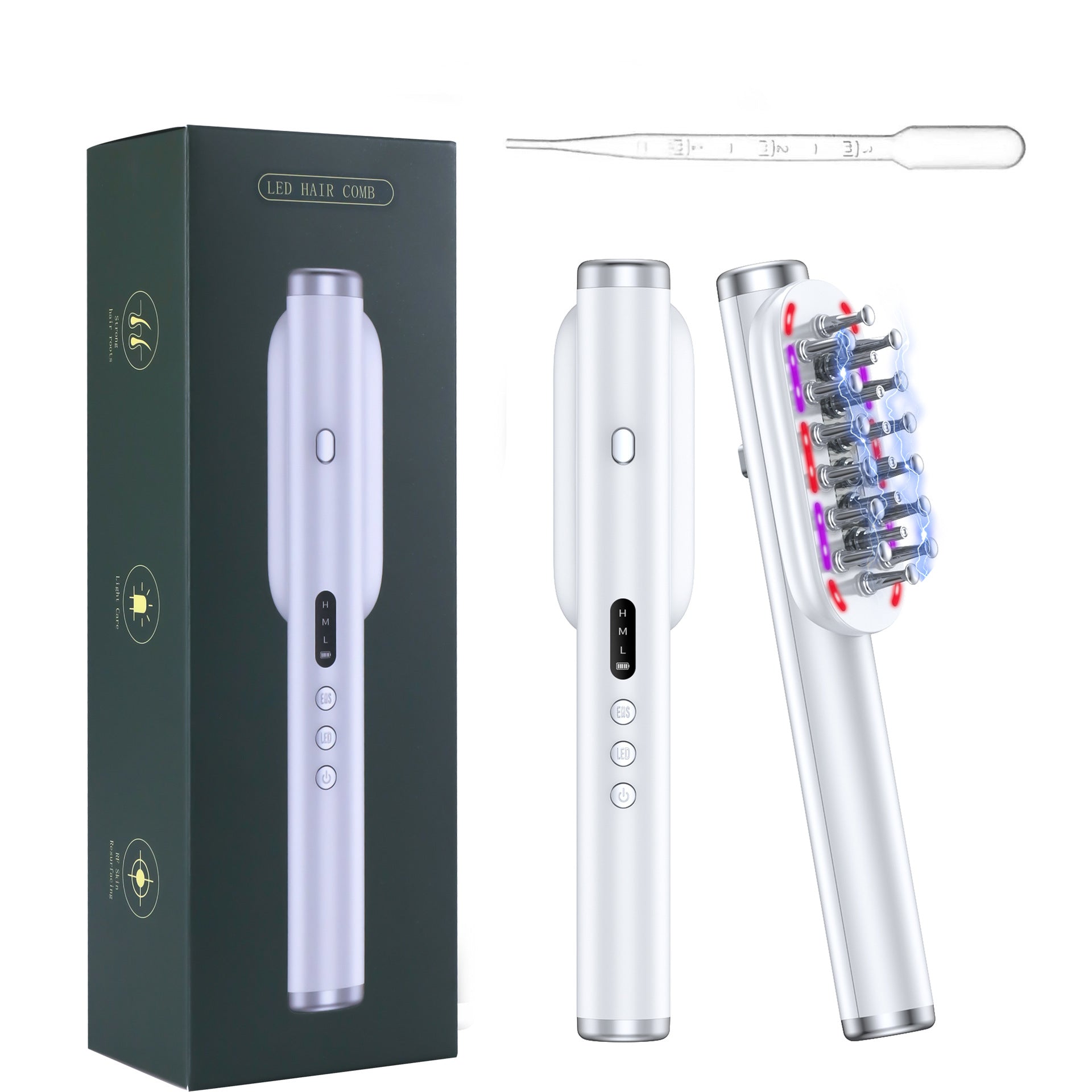 Color-light Microcurrent Scalp Treatment Massager Comb