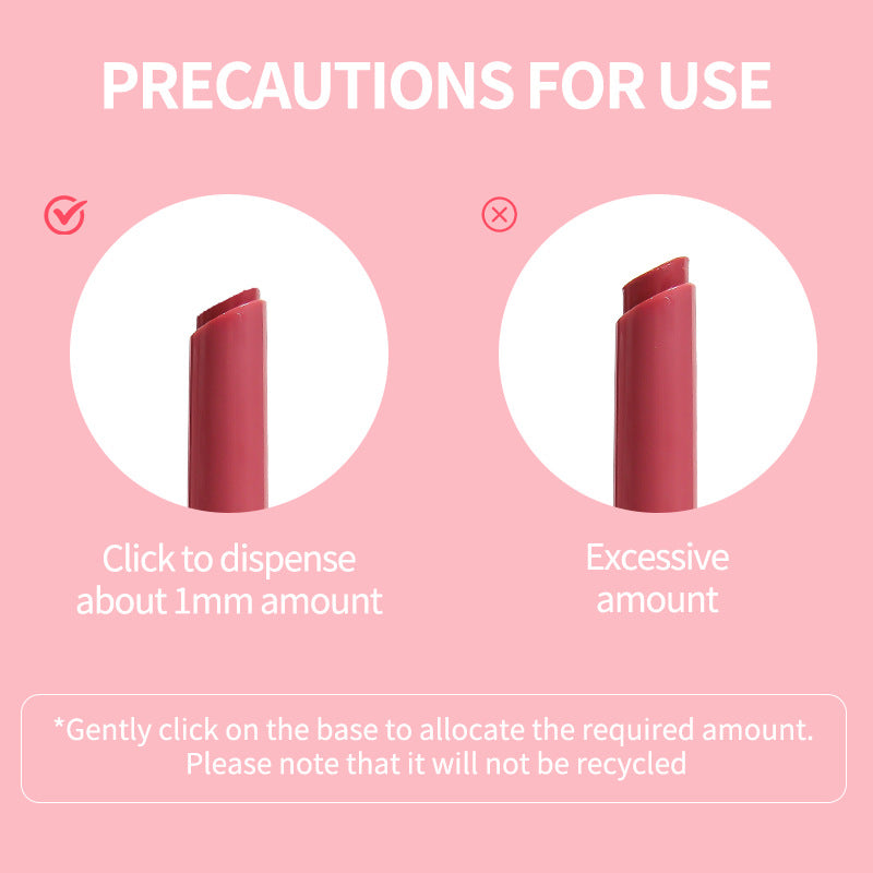 6 Color Press Water Light Solid Lip Lacquer