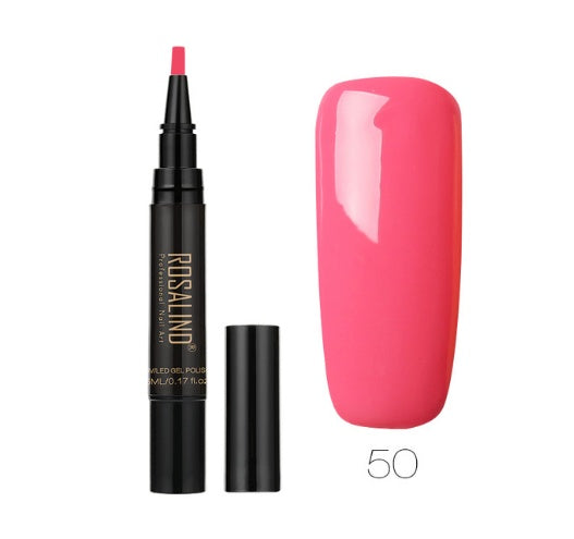 Rosalind 5ml Solid Color Nail Art Pen Nail Glue for Nail Art