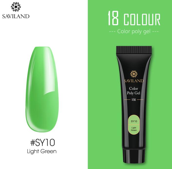 Saviland 15g nail colored crystal extension glue