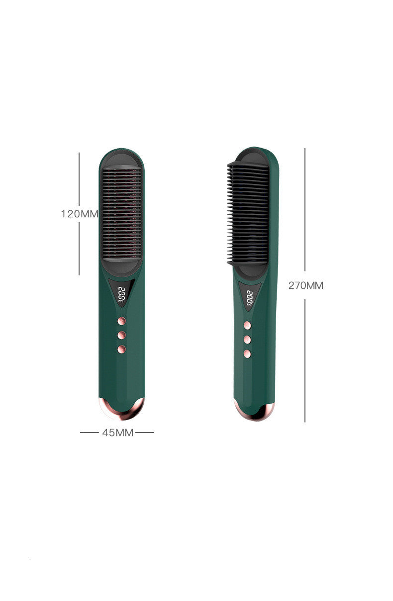 Styling comb negative ion electric hair straightening curler