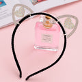 Cute Handmade Diamond Little Devil Cat Ear Headband