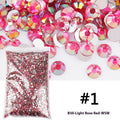 Resin Flat Magic Color Nail Rhinestone-sticking Handmade Ornament