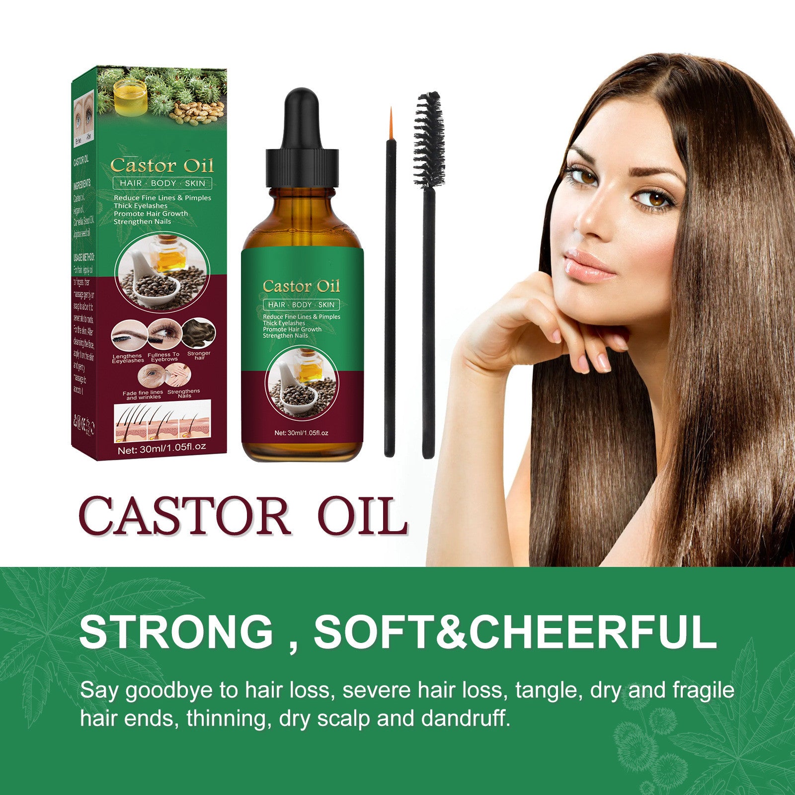 Castor Oil Household Thick Hair Hair Conditioner