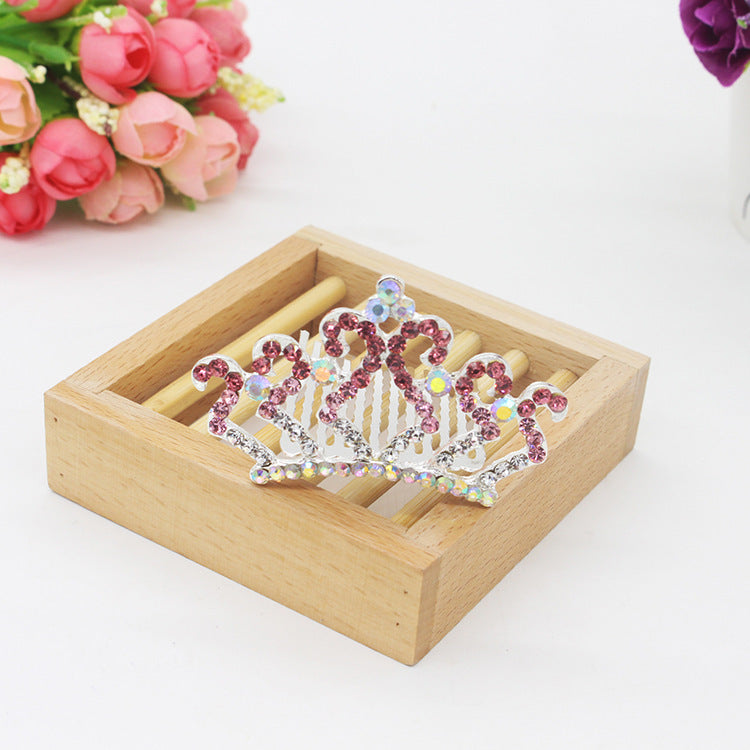 New Bridal Hair Accessories Crown Diamond Comb Full Diamond Alloy