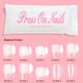 Press On Nails Transparent Semi-frosted Nail Tip Full Stickers Light Folding