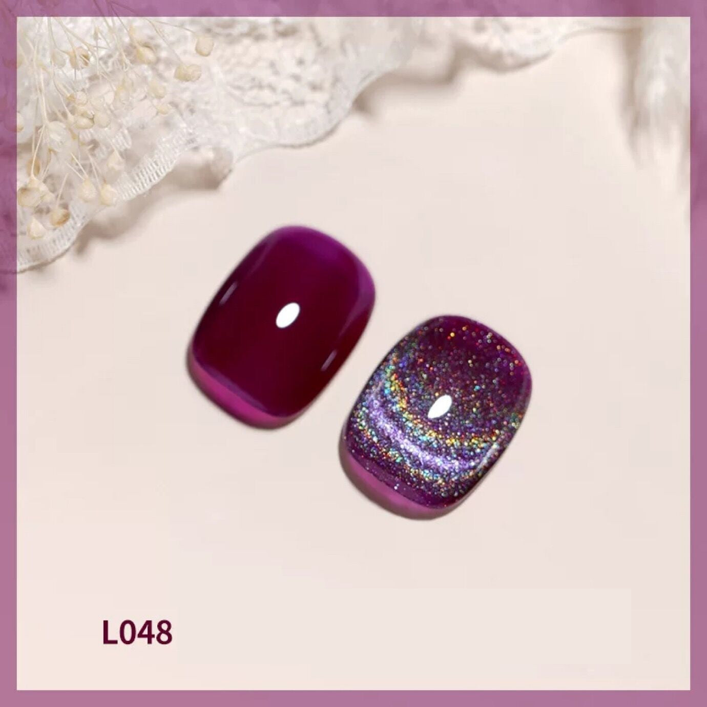 Bole Colorful Laser Cat Eye Nail Polish