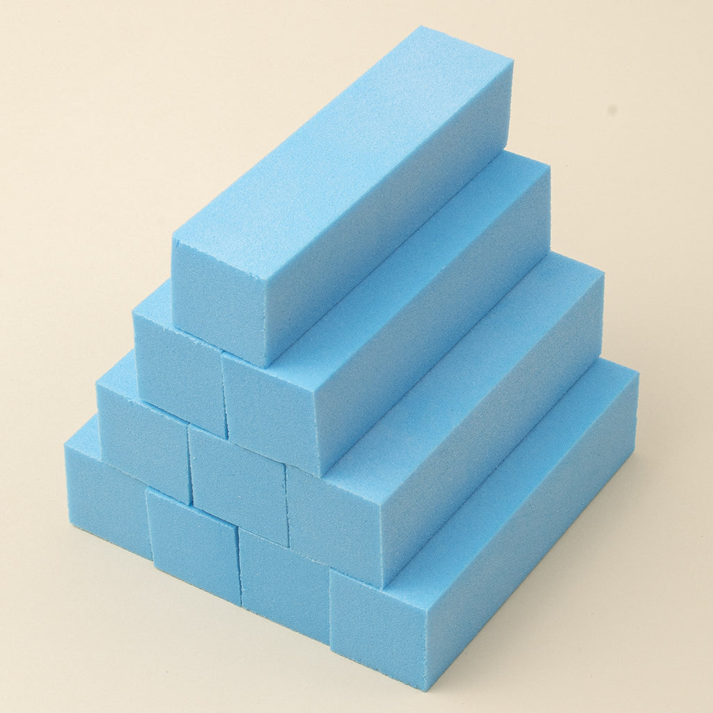 Nail White Tofu Block Color High Foaming Four Sides Grinding Block