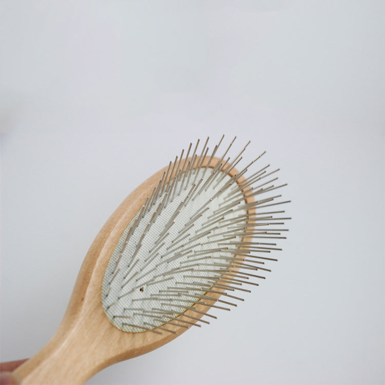 Long Haired Cat Dog Solid Wood Comb  Draw Hair Groomer