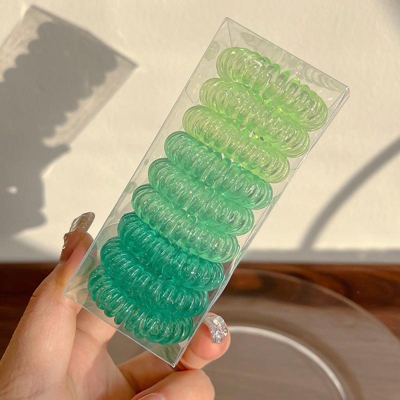 Telephone Wire Hair Ties Hair Rope Hair-binding High Elasticity Not Tight Hair