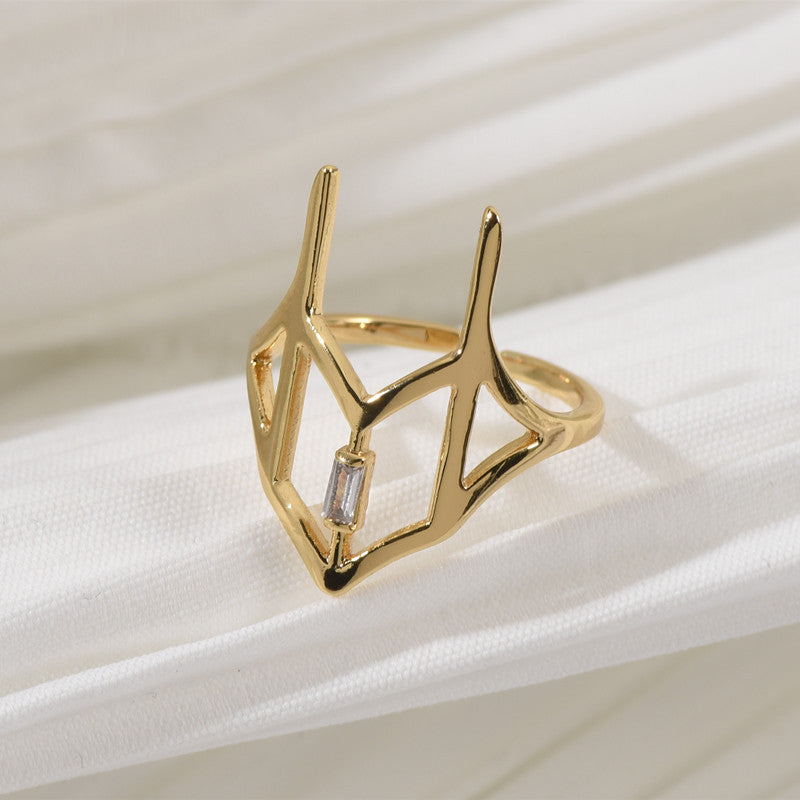 Zircon Adjustable Fingertip Ring Nail Joint Ring