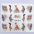 Boho Nail Art Sticker Beautiful Cute Cat Elk Christmas