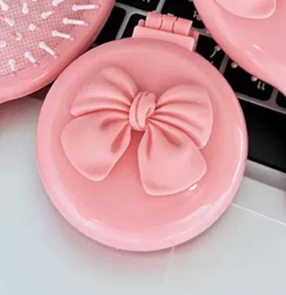 Cartoon Cute Folding Airbag Comb Mini Hairdressing Mirror